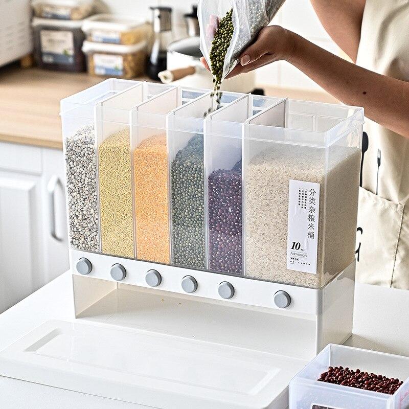 Dispensador de Alimentos Secos 6 en 1