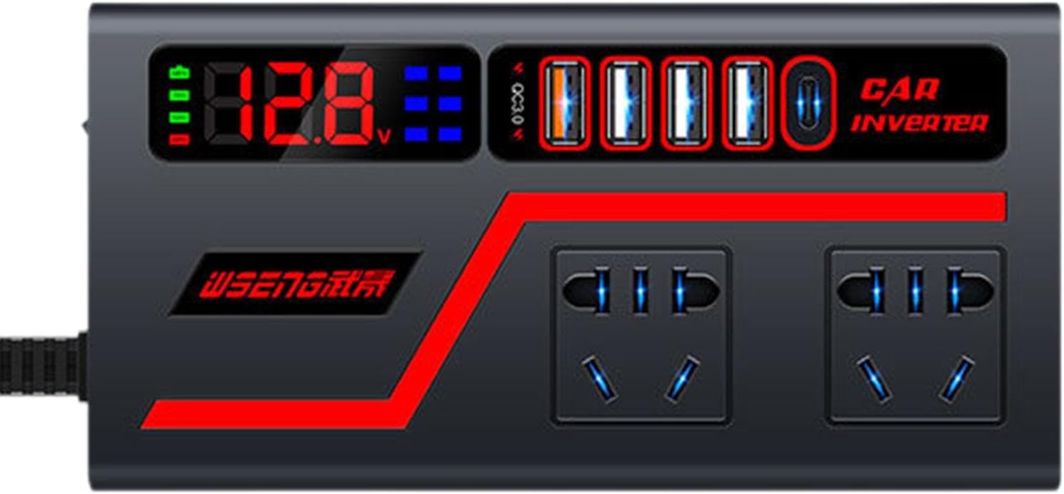 Inversor para Carro con Puertos USB y Tomacorrientes